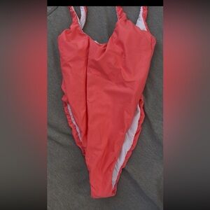 The Bikini Lab Coral One Piece Swimsuit